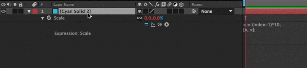 Index Expression in After Effects: Uniform 2D