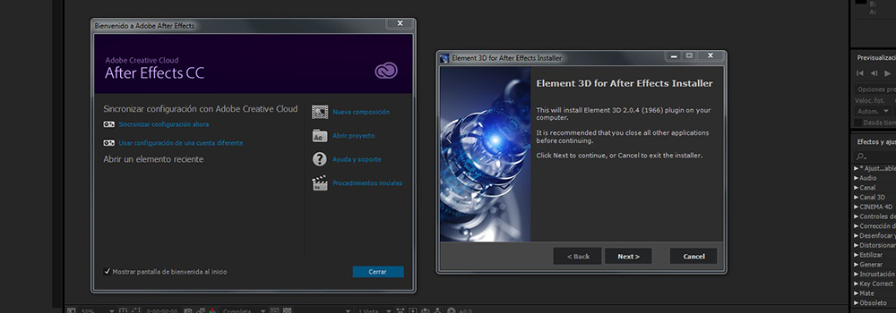 Quickly Locate Missing Items in After Effects: Element 3D Installer Example