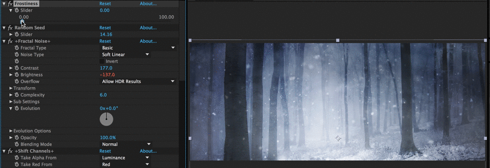 Free Christmas Toolkit for Video Editors: Frost Looping Demo