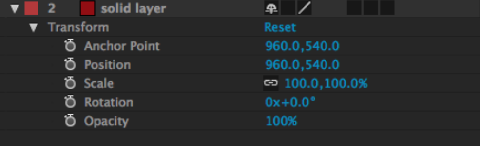 As 10 ferramentas mais importantes do After Effects: 03.2 Propriedades da camada sólida