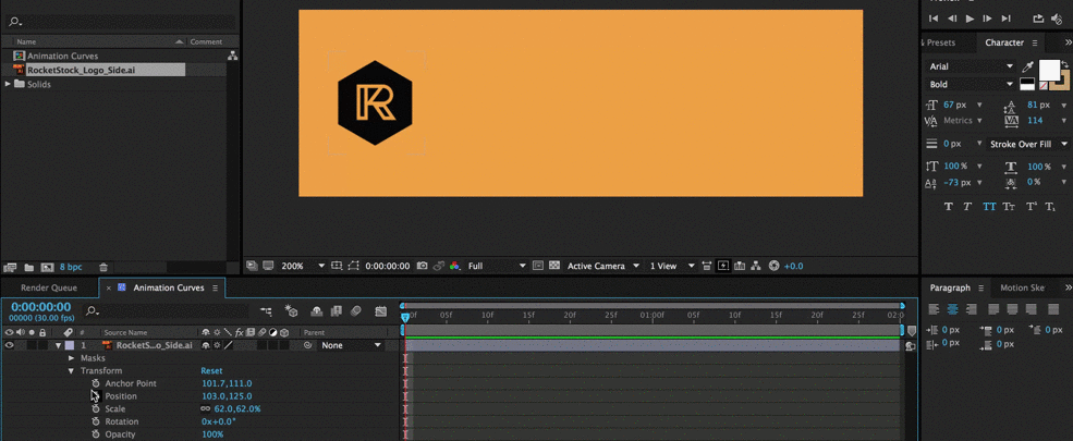 Smoothing Keyframes in After Effects: Move Your Playhead