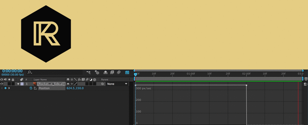 Smoothing Keyframes in After Effects: Linear Animation