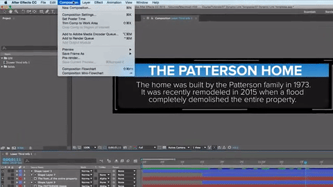Working with After Effects Text Templates Inside Premiere Pro: Step Two