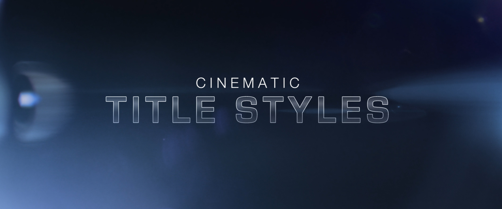 Free Cinematic Title Style Library for Premiere Pro - Cinematic Titles