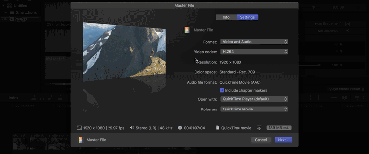 How to Export Video in Final Cut Pro - Save as QuickTime