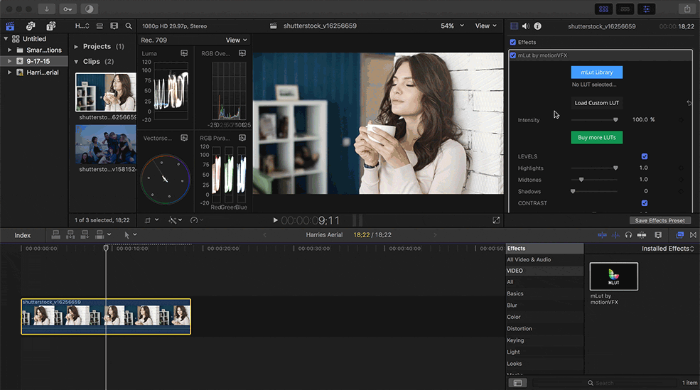Apply Custom LUTs in FCPX with These Plugins (Plus 35 Free LUTs) - Load LUT