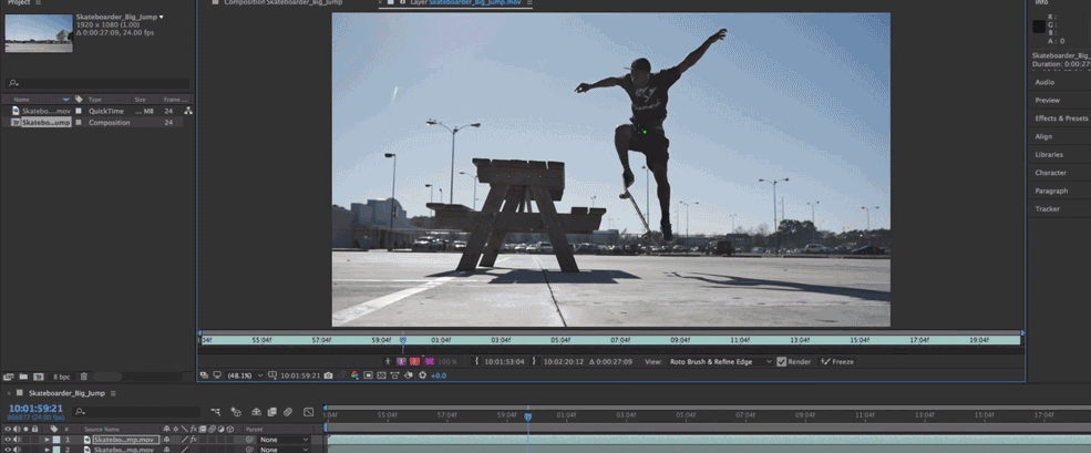 Creating Body Flash Effects in After Effects — Initial Frame