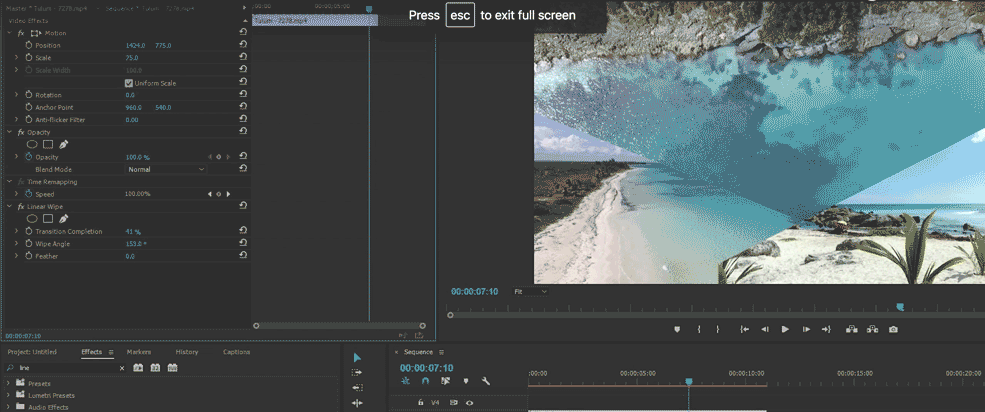 Creating a Split-Screen Effect in Premiere Pro — Multiple Clips
