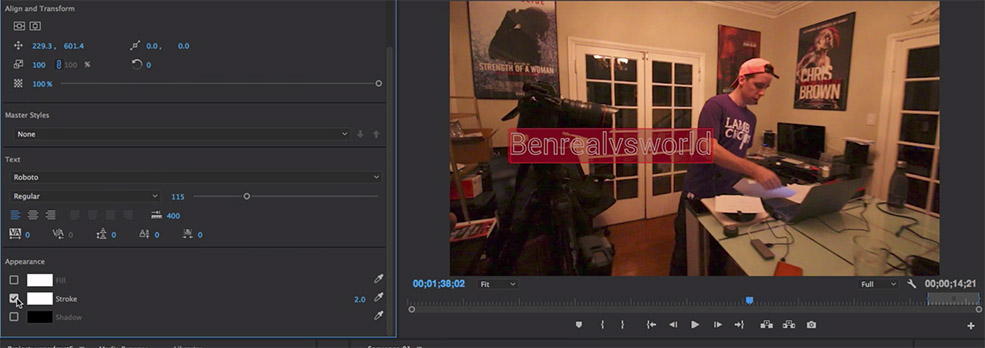 How to Create Pop Tags for Social Media in Premiere Pro — Choose Text