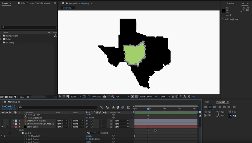 Create Dynamic Transitions by Morphing Shapes in After Effects — Mask Paths