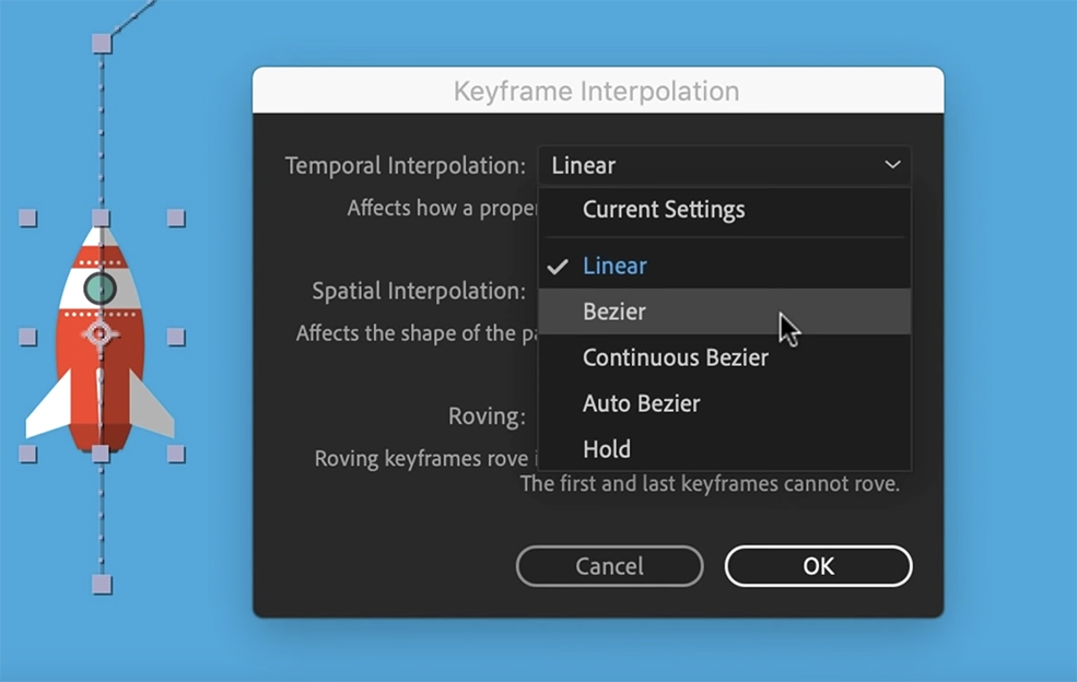 Create Smooth Graphics By Fine-Tuning Your Keyframes in AE — Changing Interpolation