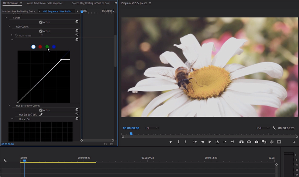 How to Create the Classic VHS Look in Adobe Premiere — Adjust Tint