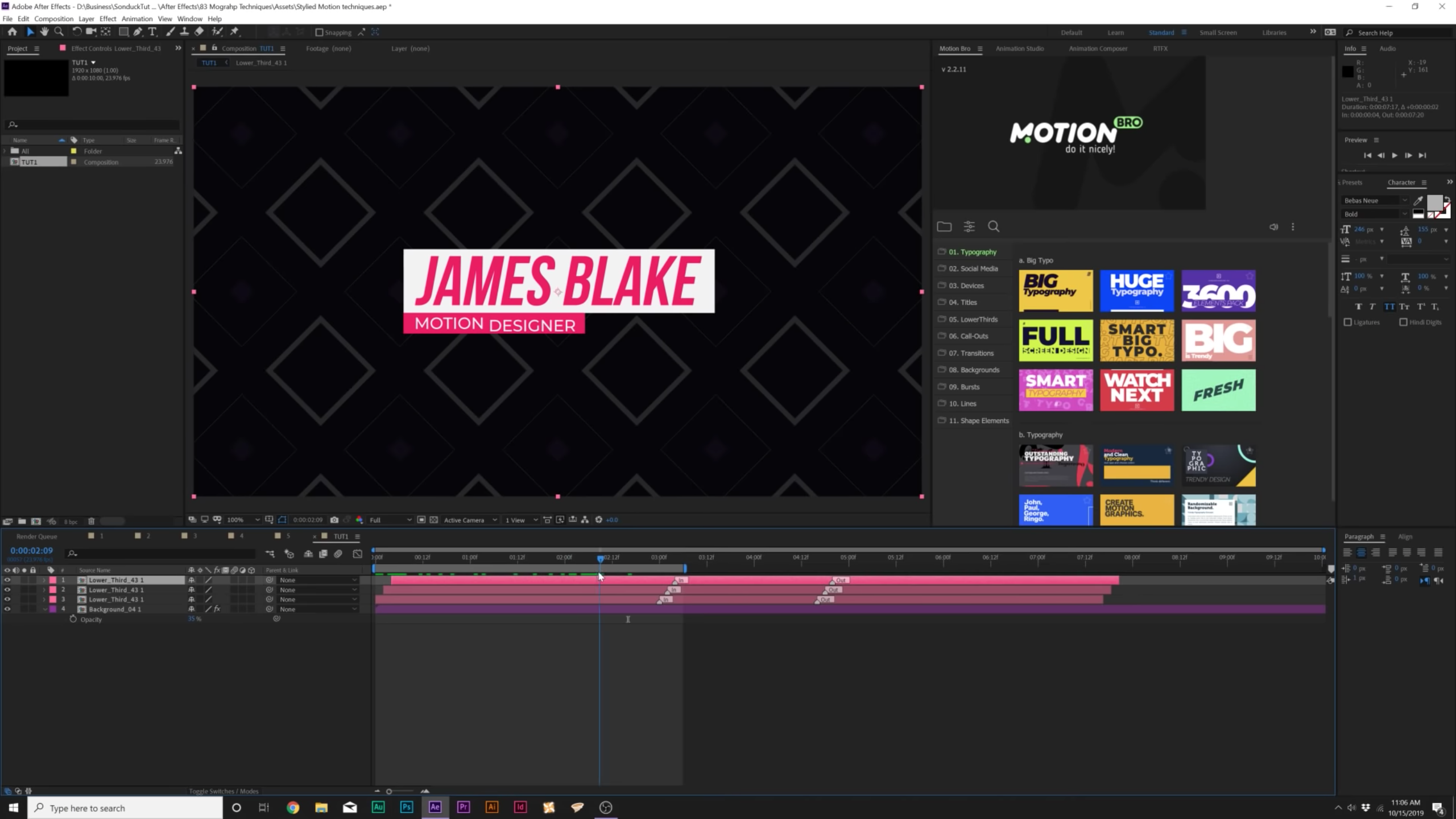 Creating Motion Graphics with After Effects