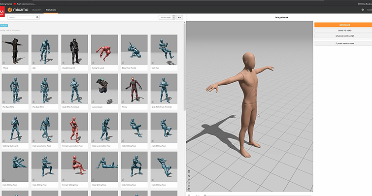 Motion capture animation software