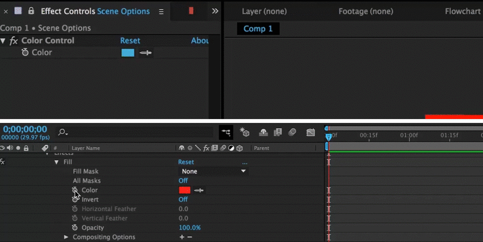 Using Expression Controllers in After Effects: Color Controls