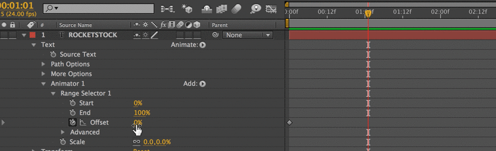 Text Presets in After Effects: Create Preset